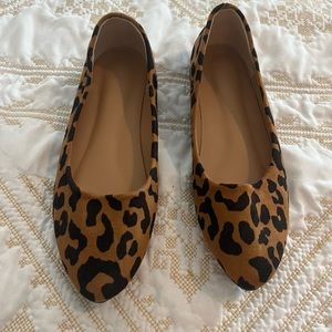 Animal print flats